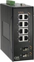 DIN rail ruggedized industrial Gigabit Ethernet switch